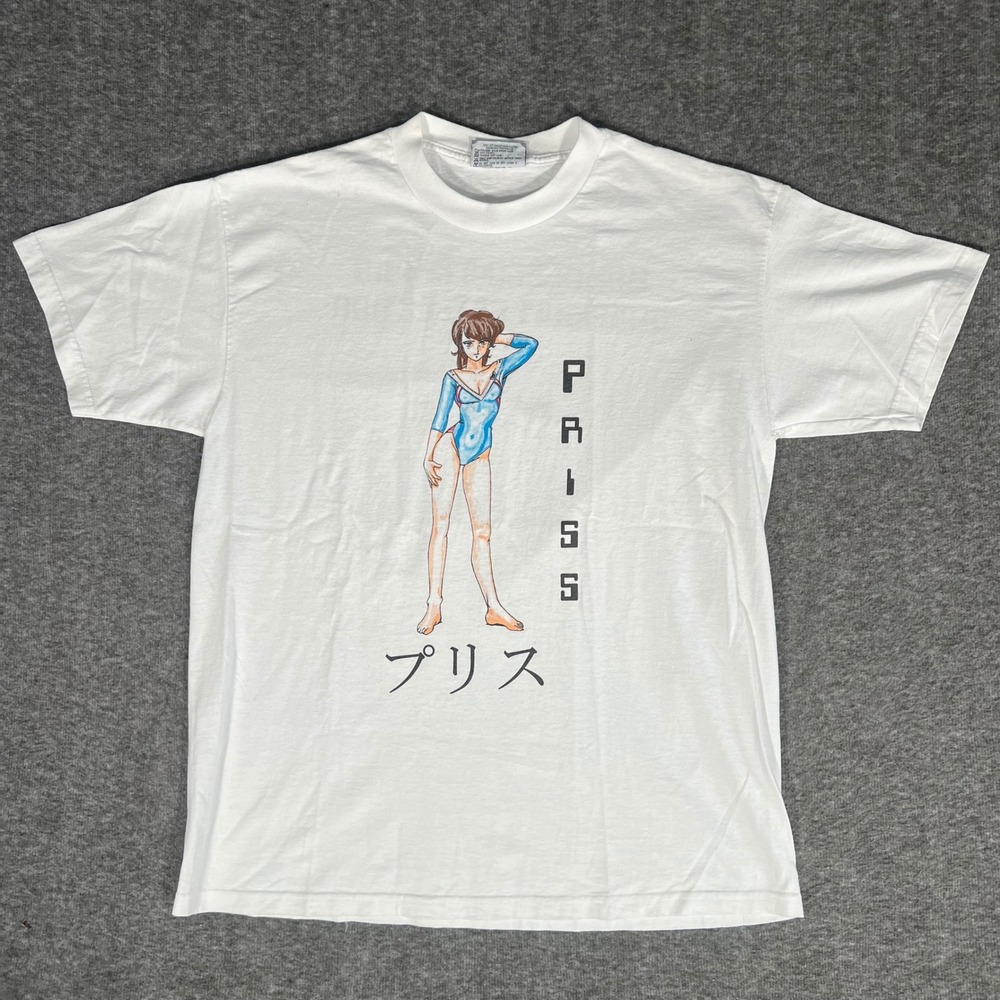 Vintage Bubblegum Crisis Priss T Shirt Anime Swimsuit Collection White Lee L